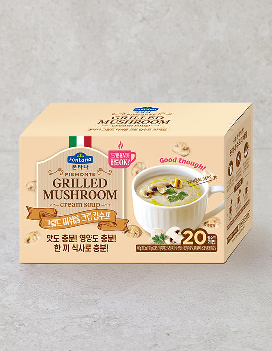 Grilled Mushroom Cream Soup, 20 ct (머쉬룸 수프) | 피에몬테 그릴드 머쉬룸 크림 수프 400g (20gX20팩)