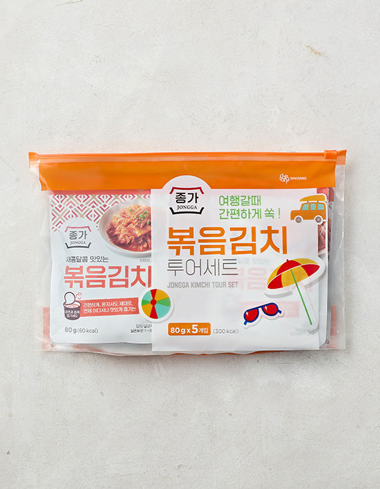 [종가] 볶음김치투어세트 80g*5 - Kurly USA