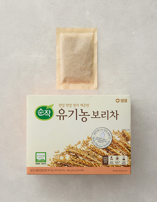 [샘표] 순작 유기농보리차 300g(10gx30입) - Kurly USA