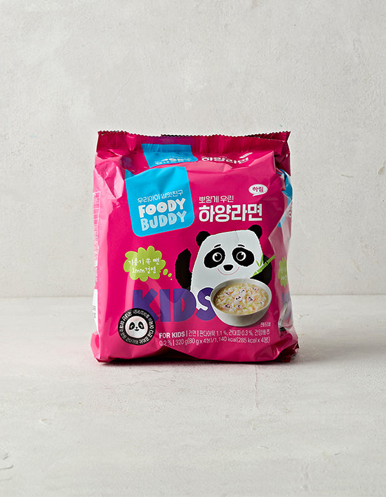 Foodie Buddy White Ramen, 4 ct (하양라면) | 하양라면 4입