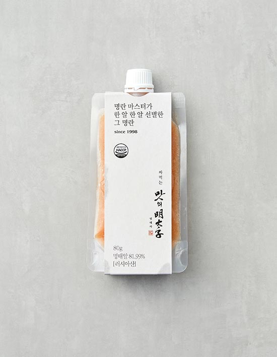[맛의명태자] 짜먹는 튜브 명란젓 80g (냉동)