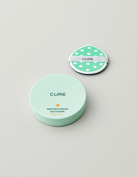 [김정문 알로에] 아쿠아 마일드 쿨링 선쿠션 SPF50+ PA++++ - Kurly USA