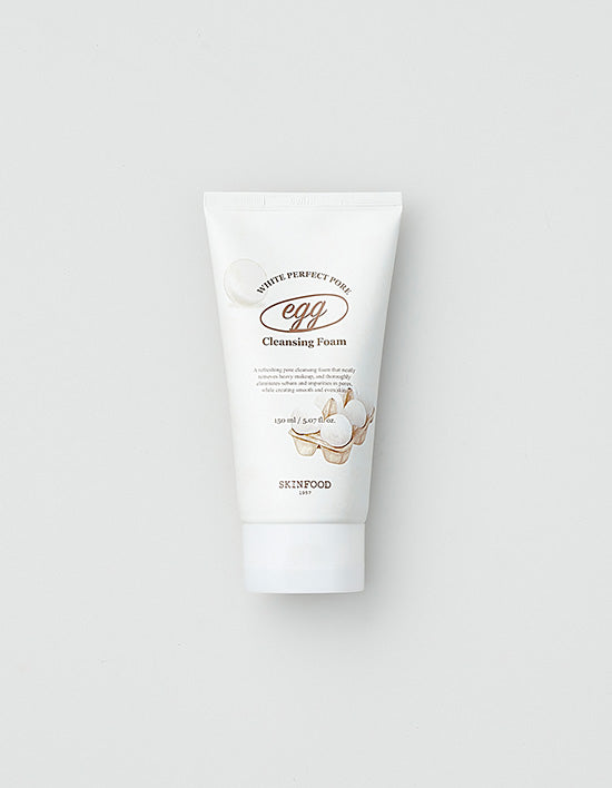 [스킨푸드] 에그 화이트 퍼펙트 포어 클렌징폼 150ml - Kurly USA