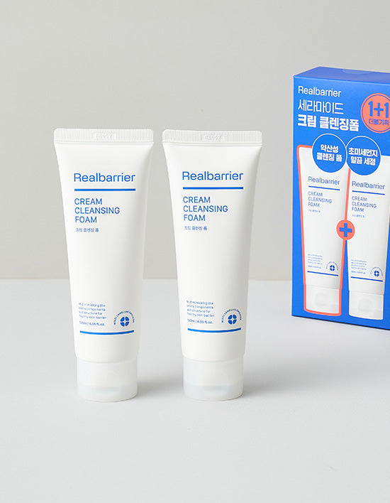 [리얼베리어] 크림 클렌징 폼 120ml 1+1 기획세트 - Kurly USA