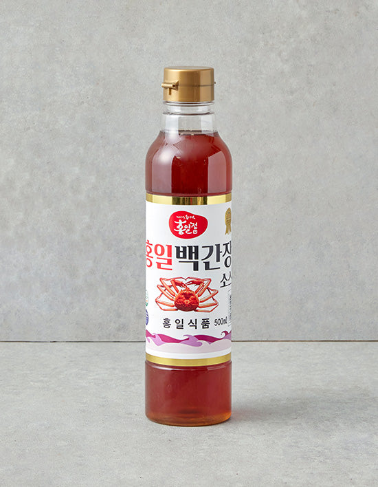 White Soy Sauce w/ Crab (백간장) | 홍일 백간장 소스 500ml