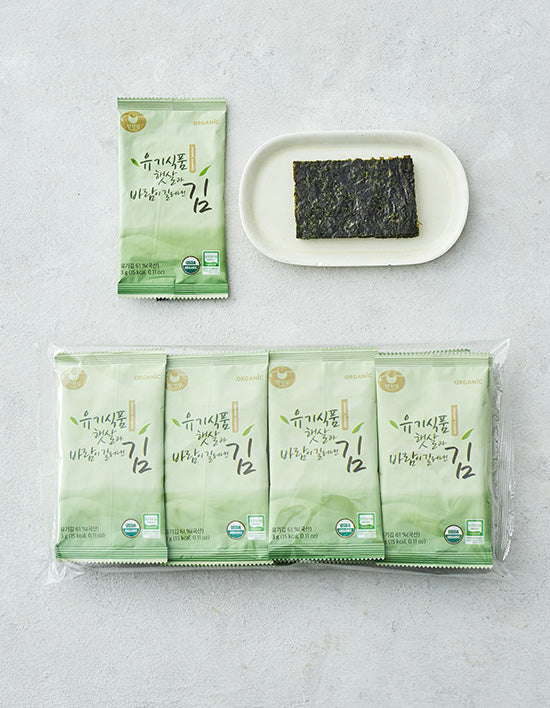 [만전김] 햇살과 바람이 길러낸 유기김 (조미) 16개입 - Kurly USA