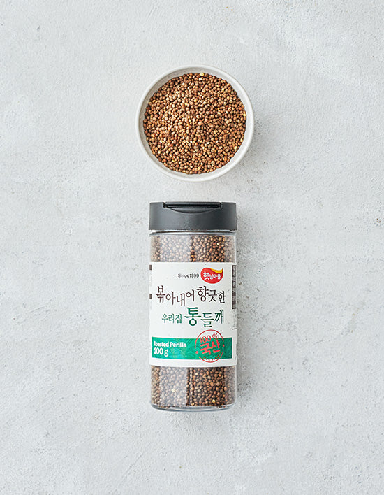 [햇님마을] 볶아내어 더 향긋한 우리집 통들깨 100g - Kurly USA