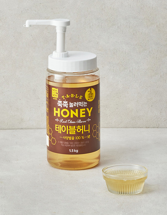 [녹차원] 사양 벌꿀 테이블허니 1.5kg - Kurly USA