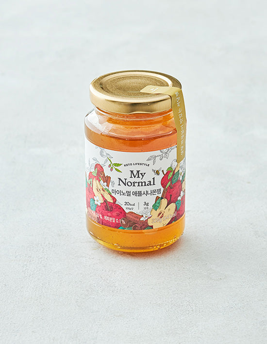 [마이노멀] 저당 저칼로리 애플시나몬잼 320g - Kurly USA