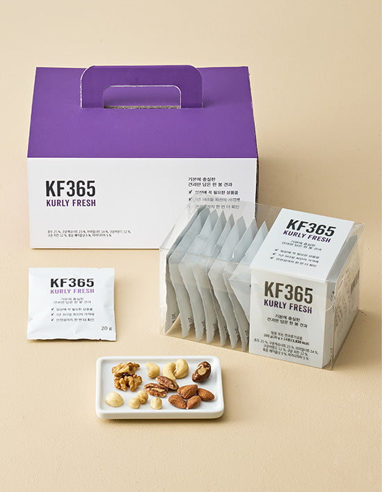 [KF365] 기본에 충실한 하루견과 한달 선물세트 (20g*14개입*2세트) - Kurly USA