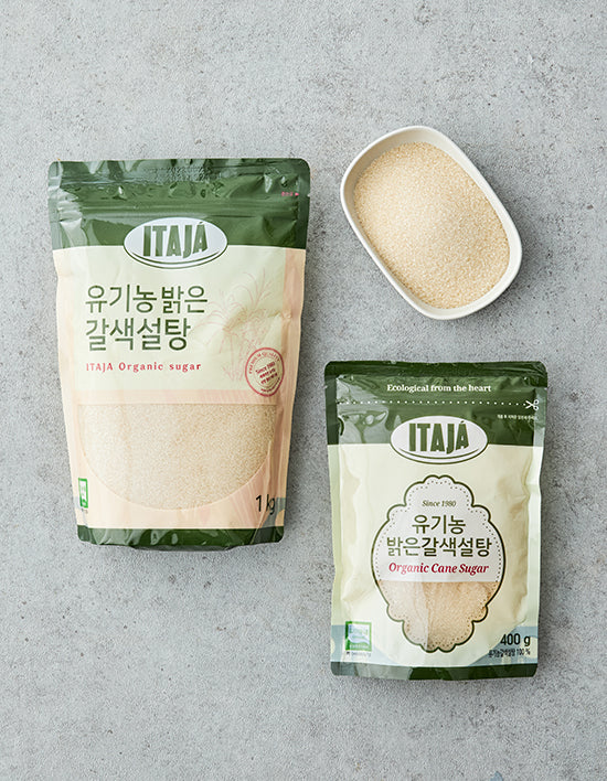 [Itaja] Organic Light Brown Sugar 2 Types (400g/1kg)