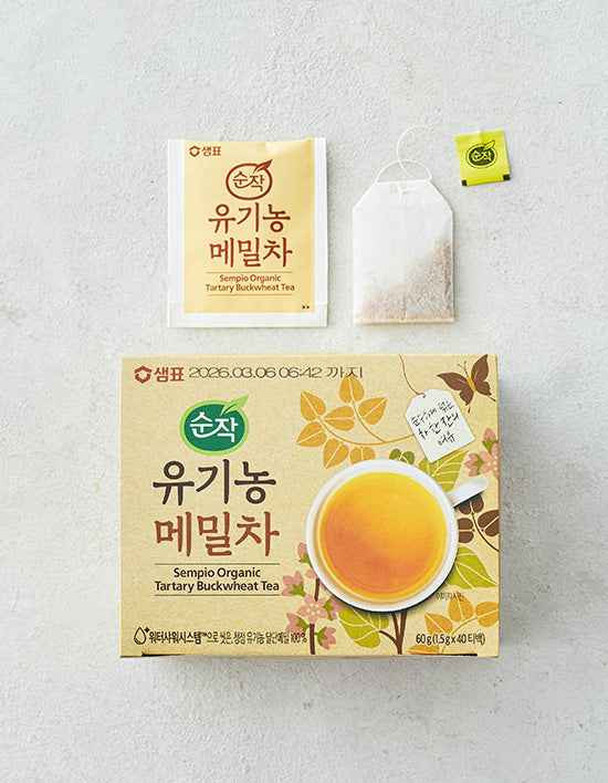 [샘표] 순작 유기농 고소한 메밀차 60g (1.5g*40입) - Kurly USA