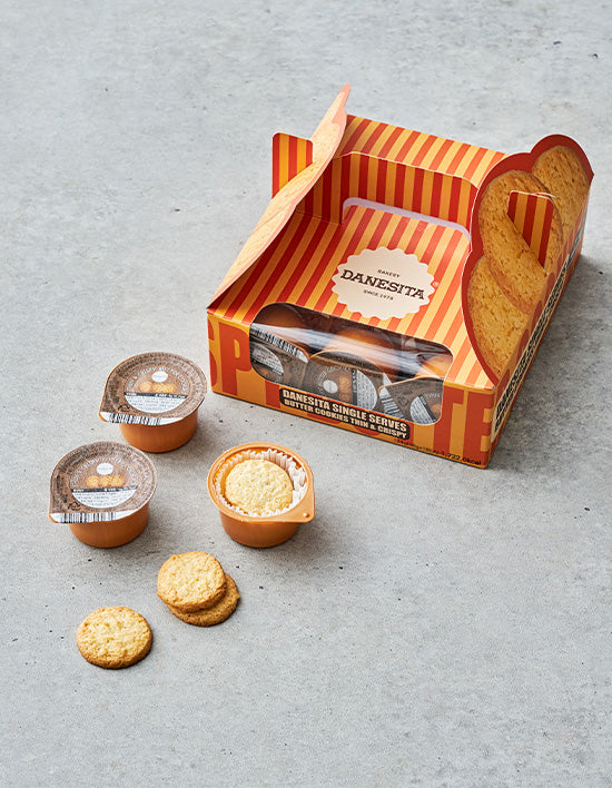 [Dancake] Single Serve Butter Cookies Thin & Crispy 18 Count