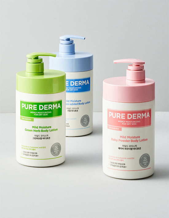 [온더바디] 퓨어더마 마일드 바디로션 1L 3종 (택1) - Kurly USA