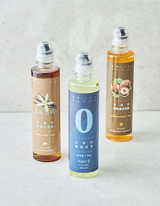 [티바인] 저당 홈카페 시럽 3종 (택1) - Kurly USA