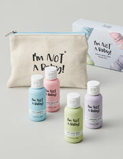 [아임낫어베이비] 어린이 여행용 세트 (샴푸+컨디셔너+바디워시+로션) (어메니티 세트) - Kurly USA