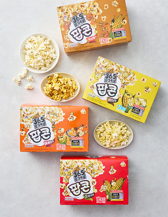 [사조] 전자레인지용 팝콘 12입 4종 (택1) - Kurly USA