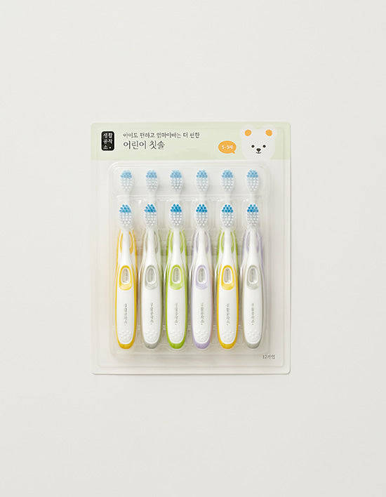 [생활공작소] 어린이 칫솔 12EA - Kurly USA
