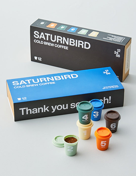 [선물세트][새턴버드] 콜드브루 인스턴트 커피 세트 3g x 12개입 2종(택1)
