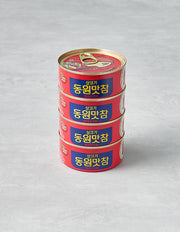 Spicy Sesame Oil Seasoned Tuna (맛참) | 맛참 매콤참기름 135g x 4캔