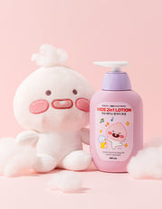 Little Friends 2-in-1 Face & Body Lotion, 390ml (로션) | 리틀프렌즈 키즈 2in1 페이스 앤 바디로션 어피치 390ml