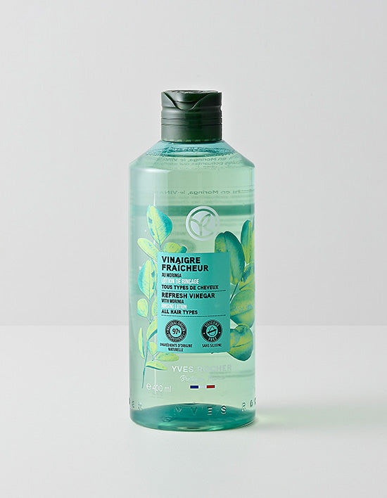 Yves Rocher Moringa Hair Vinegar, 400ml (헤어식초) | 모링가 리프레쉬 헤어식초 400ml (딥클렌징)