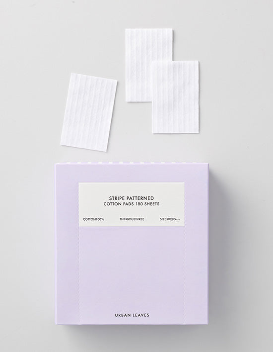 Urban Leaves Striped Cotton Rounds, 180 ct (화장솜) | 줄무늬 화장솜 180매입