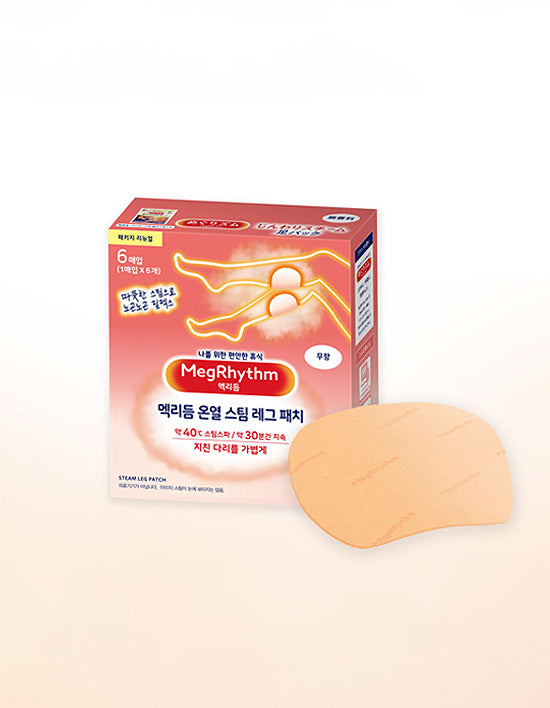[멕리듬] 온열 스팀 레그패치 무향 6매*2개 - Kurly USA