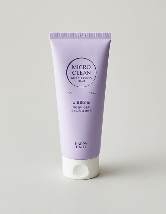 [해피바스] 마이크로미셀라 딥 클렌징 폼 150g - Kurly USA