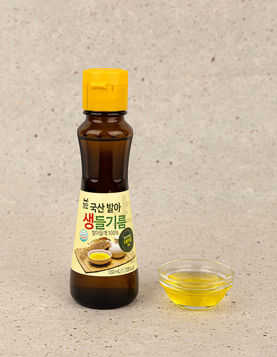 [청오] 국산 발아 생 들기름 160ml