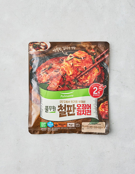 [풀무원] 철판 오징어 김치전 300g - Kurly USA