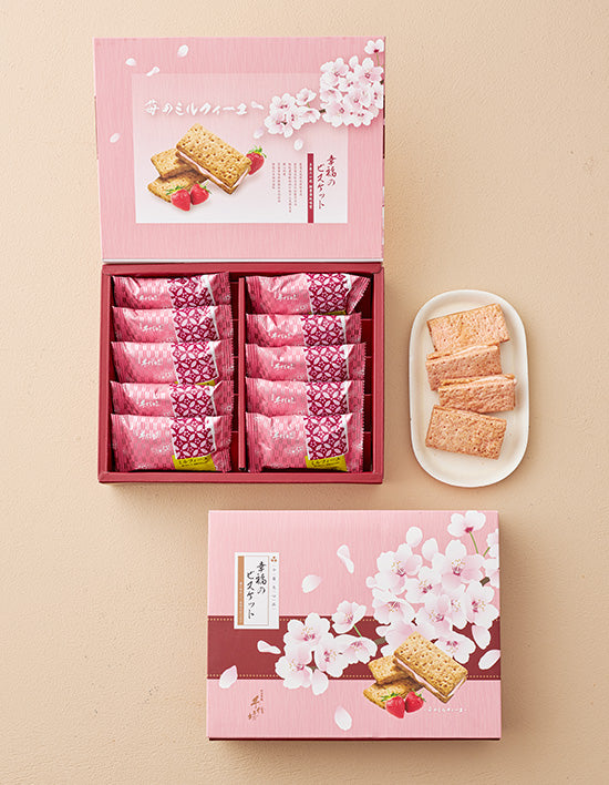 [선물세트] 산슈공 딸기크림 밀푀유 크래커 200g - Kurly USA