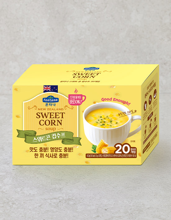 NZ Sweet Corn Soup, 20 ct (스위트콘 수프) | 뉴질랜드 스위트콘 수프 400g (20gX20팩)