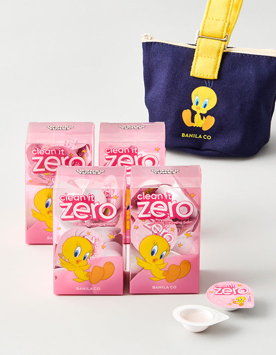[Banila Co] Clean It Zero Original Cleansing Balm Travel Kit Tweety Edition 4-Set (3mL*16EA*4)