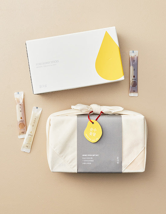 [꿀마실] 아카시아 야생화 밤꿀 스틱 선물세트 60포 - Kurly USA