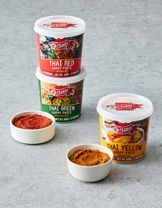 Thai Curry Paste, 3 Types (커리 페이스트) | 태국 정통 커리 페이스트 400g 3종 (택1)