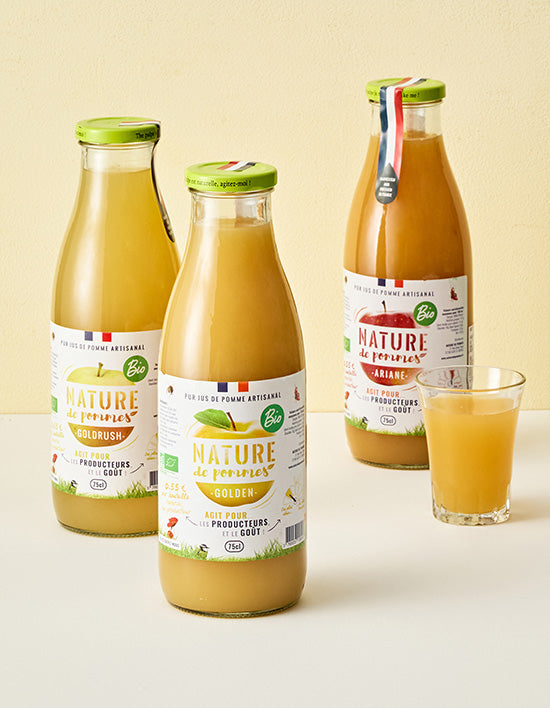 [Natur de Pomme] Organic Single-Variety Cold-Pressed Apple Juice 750mL 3 Types (Select 1)
