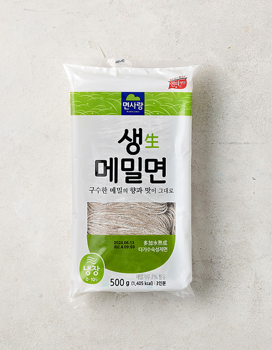 [면사랑] 생메밀면 500g - Kurly USA