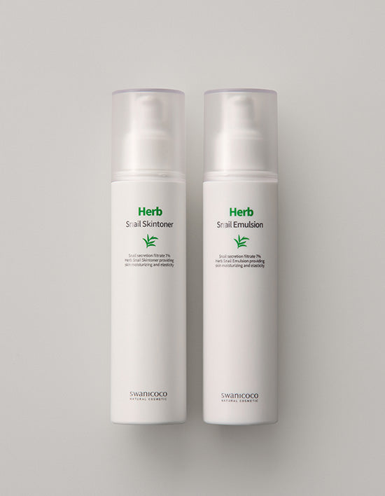 [스와니코코] 허브 스네일 스킨토너 120ml+에멀전 120ml SET - Kurly USA