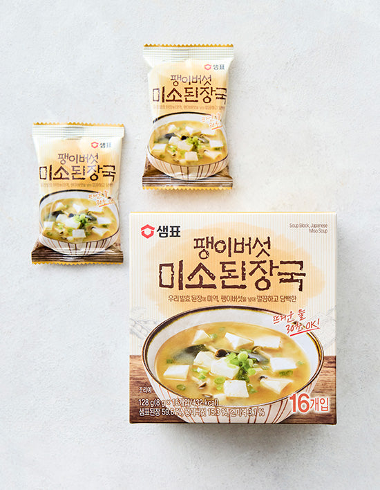 Sempio Miso Doenjang Soup, 16 ct (미소된장국) | 미소된장국 8g*16입