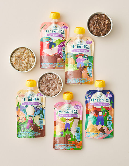 Baby Soft Rice, 12mo+, 7 Types (진밥) | 진밥 7종 (12개월 이상) (택1)