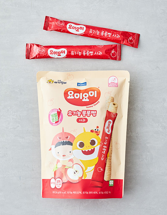 [요미요미] 유기농 롱롱뻥 사과맛 24g - Kurly USA