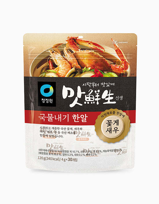 [Chung Jung One] Matsunsaeng Crab and Shrimp Soup Stock Tablet 120g (4g*30ea)