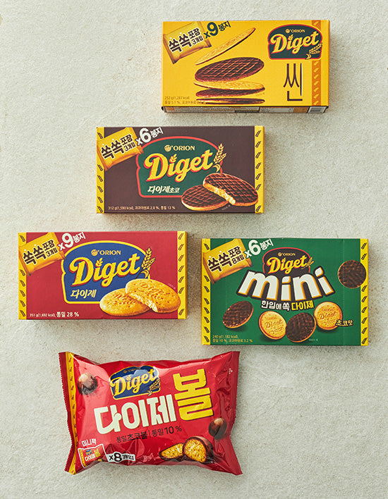 [오리온] 다이제 쏙쏙포장 5종 (택1) - Kurly USA