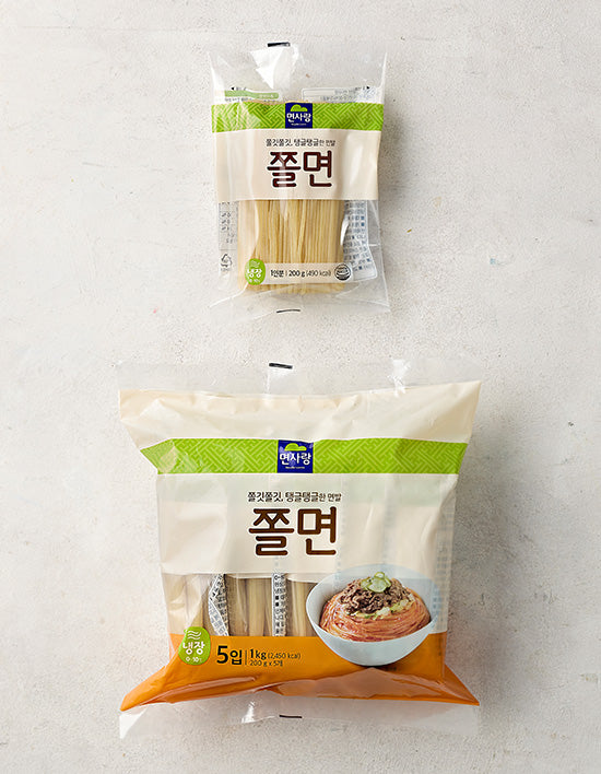 [면사랑] 쫄면 1kg (200g*5입) - Kurly USA