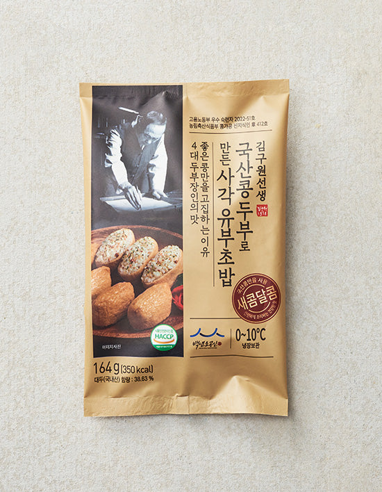 [김구원선생] 국산 사각 유부초밥 164g - Kurly USA