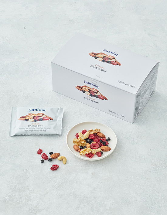 [썬키스트] 25 클래식 매일견과 350g (25gX14봉) - Kurly USA