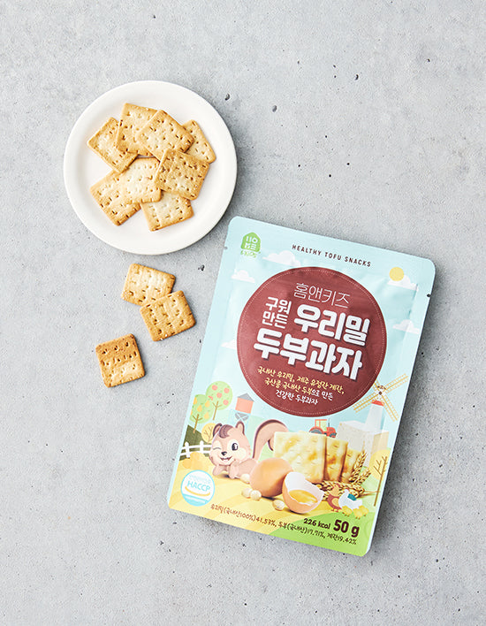 [홈앤키즈] 구워만든 우리밀 두부과자 50g - Kurly USA