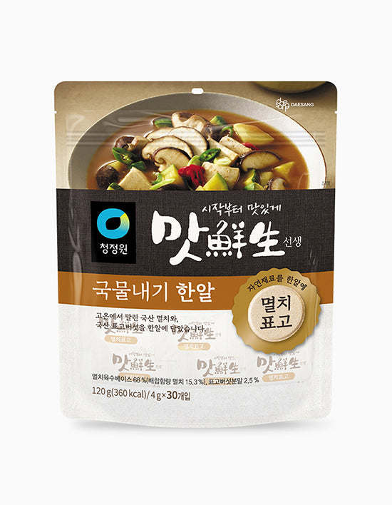 [청정원] 맛선생 멸치표고국물내기한알 120g(4g*30ea)