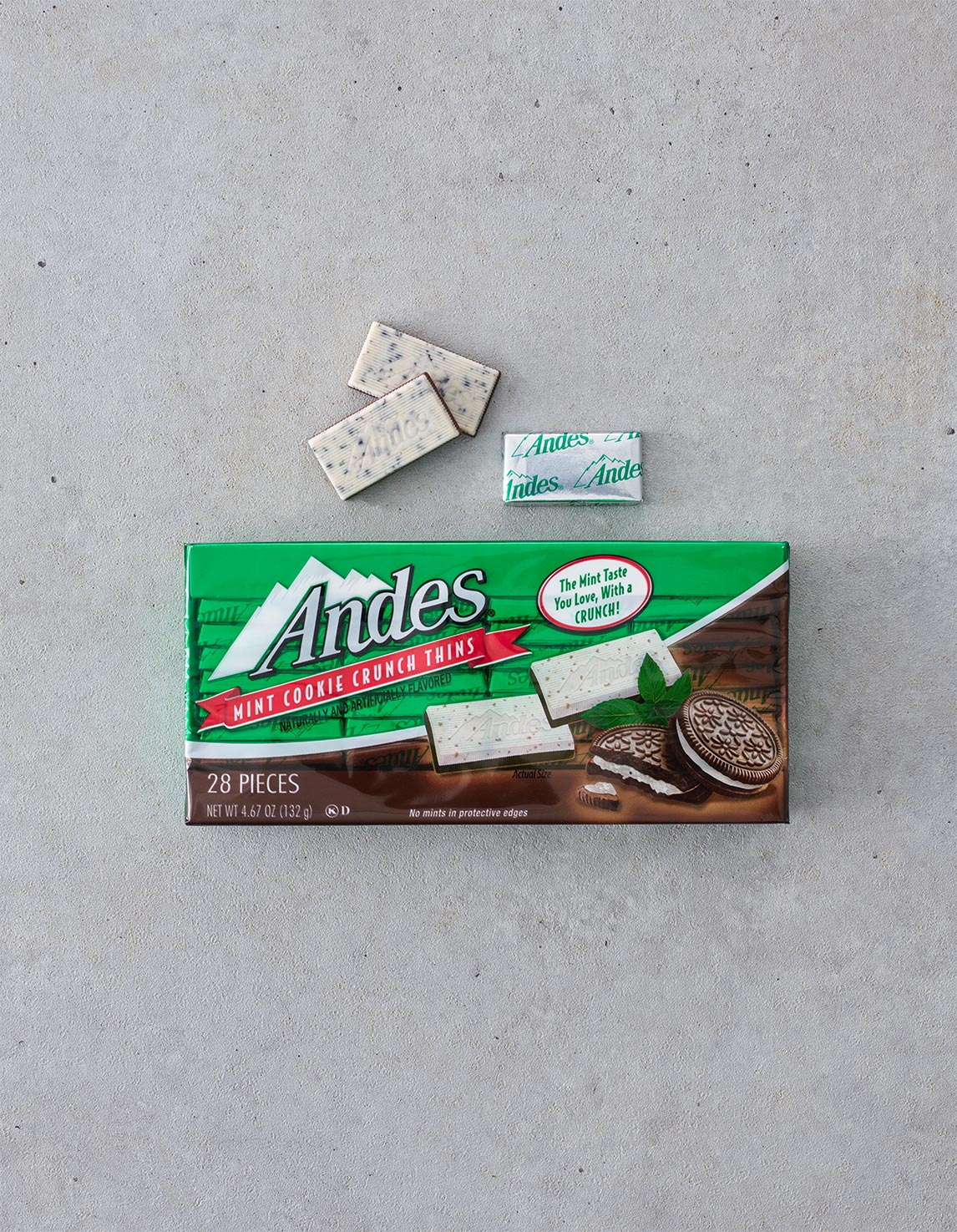 [앤디스] 민트 쿠키 크런치 초콜릿 132g